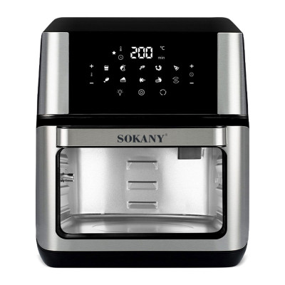 Аэрогриль-фритюрница SOKANY SK-ZG-8029 на 12 литров, черный