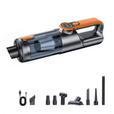 Автомобильный пылесос аккумуляторный 6000 мАч, оранжевый