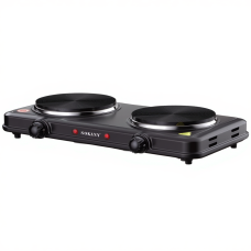 Электроплита настольная SOKANY SK-5107 дисковая 2 конфорки 2000 Вт