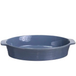 Форма для запекания фарфоровая 2 л, серо-голубой