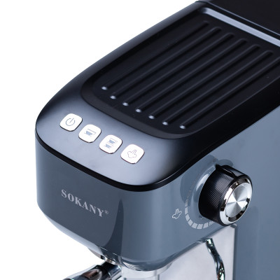 Кофеварка рожковая SOKANY SK-04001 со вспенивателем молока 1350 Вт Кофеварка рожковая SOKANY SK-04001 со вспенивателем молока 1350 Вт
