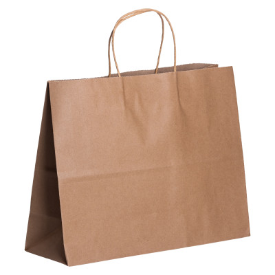 Подарочный пакет 31*12*25 см крафтовый 12 штук в упаковке, бежевый