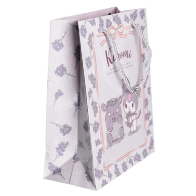 Подарунковий пакет Kuromi 19*9.5*24.5 см 10 штук в упаковці, фіолетовий Подарунковий пакет Kuromi 19*9.5*24.5 см 10 штук в упаковці, фіолетовий
