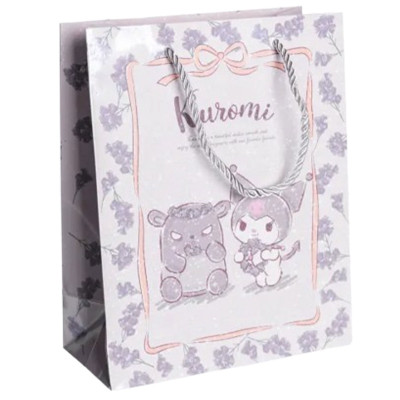 Подарунковий пакет Kuromi 19*9.5*24.5 см 10 штук в упаковці, фіолетовий Подарунковий пакет Kuromi 19*9.5*24.5 см 10 штук в упаковці, фіолетовий