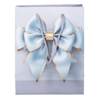 Подарунковий пакет з бантом 18*10*22.5 см 12 штук в упаковці