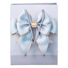 Подарунковий пакет з бантом 18*10*22.5 см 12 штук в упаковці