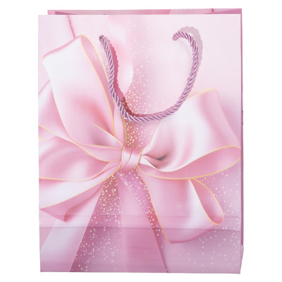 Подарунковий пакет з бантом 18*10*22.5 см 12 штук в упаковці Подарунковий пакет з бантом 18*10*22.5 см 12 штук в упаковці