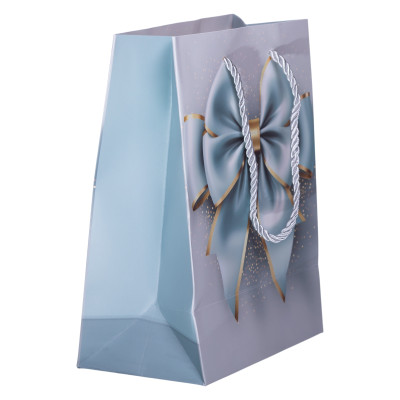 Подарунковий пакет з бантом 18*10*22.5 см 12 штук в упаковці Подарунковий пакет з бантом 18*10*22.5 см 12 штук в упаковці