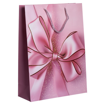 Подарунковий пакет з бантом 30*12*42 см 12 штук в упаковці Подарунковий пакет з бантом 30*12*42 см 12 штук в упаковці