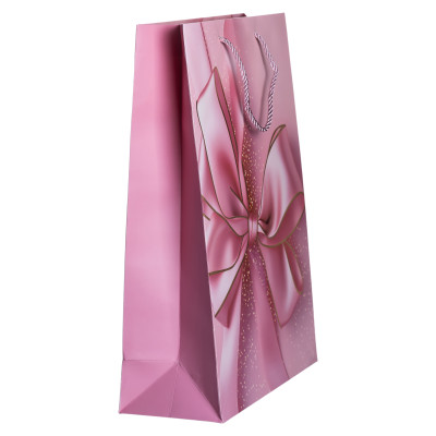 Подарунковий пакет з бантом 30*12*42 см 12 штук в упаковці Подарунковий пакет з бантом 30*12*42 см 12 штук в упаковці