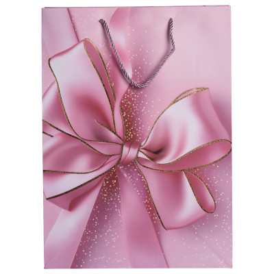 Подарунковий пакет з бантом 30*12*42 см 12 штук в упаковці Подарунковий пакет з бантом 30*12*42 см 12 штук в упаковці