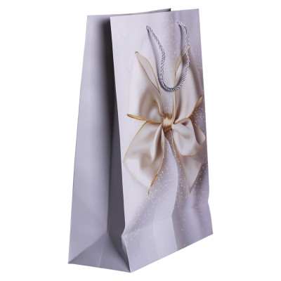 Подарунковий пакет з бантом 30*12*42 см 12 штук в упаковці Подарунковий пакет з бантом 30*12*42 см 12 штук в упаковці