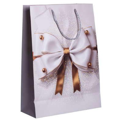 Подарунковий пакет з бантом 30*12*42 см 12 штук в упаковці Подарунковий пакет з бантом 30*12*42 см 12 штук в упаковці