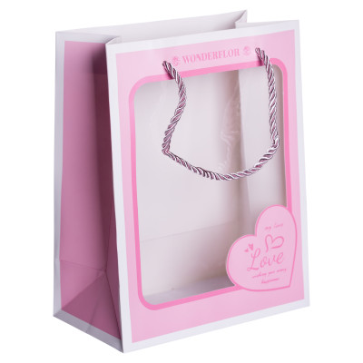 Подарунковий пакет Love 18*10*23 см 12 штук в упаковці Подарунковий пакет Love 18*10*23 см 12 штук в упаковці