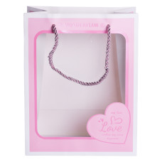 Подарочный пакет Love 18*10*23 см 12 штук в упаковке