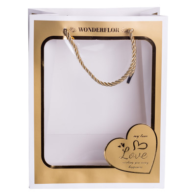 Подарунковий пакет Love 18*10*23 см 12 штук в упаковці Подарунковий пакет Love 18*10*23 см 12 штук в упаковці