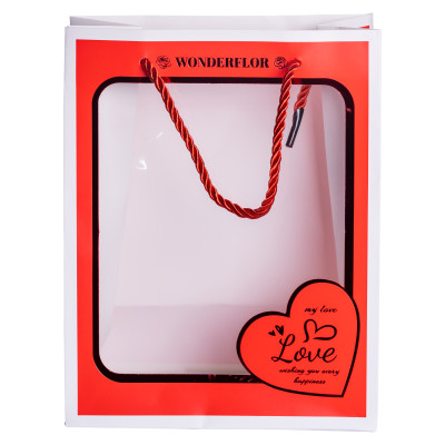 Подарунковий пакет Love 18*10*23 см 12 штук в упаковці Подарунковий пакет Love 18*10*23 см 12 штук в упаковці