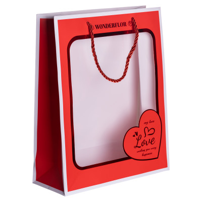 Подарунковий пакет Love 26*10*32 см 12 штук в упаковці Подарунковий пакет Love 26*10*32 см 12 штук в упаковці