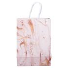 Подарочный пакет крафтовый 12 штук в упаковке 15*8*21 см, розовый