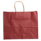 Подарочный пакет 31*12*25 см крафтовый 12 штук в упаковке, красный