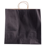 Подарунковий пакет 42*14*40 см крафтовий 12 штук в упаковці, чорний Подарунковий пакет 42*14*40 см крафтовий 12 штук в упаковці, чорний