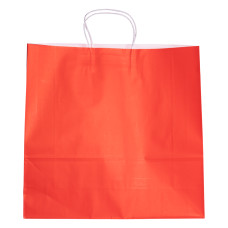 Подарочный пакет 42*14*40 см крафтовый 12 штук в упаковке, красный