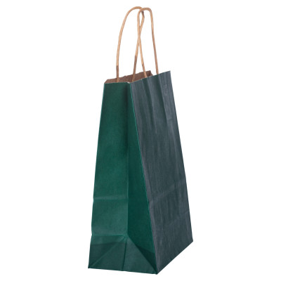 Подарунковий пакет крафтовий 15*8*21 см 12 штук в упаковці, зелений Подарунковий пакет крафтовий 15*8*21 см 12 штук в упаковці, зелений