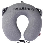 Подушка для шеи Smile&Hug U-образная, серый