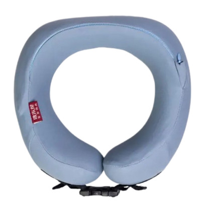 Подушка для шеи U-образная с кейсом для хранения, голубой
