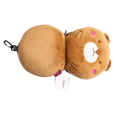 Дорожный набор 2 в 1 Bear подушка-трансформер и маска для сна