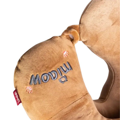 Подушка для шеи Miaow U-образная двойная, коричневый