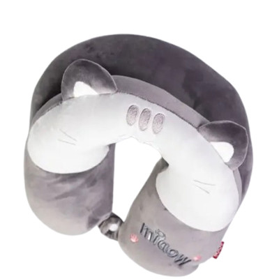 Подушка для шиї Miaow U-подібна подвійна, сірий Подушка для шиї Miaow U-подібна подвійна, сірий
