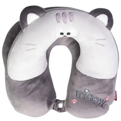 Подушка для шиї Miaow U-подібна подвійна, сірий