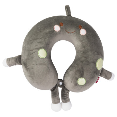 Подушка для шеи Donuts U-образная, серый
