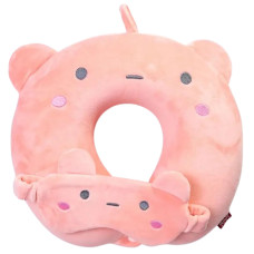 Дорожный набор 2 в 1 Bunny подушка для шеи и маска для сна