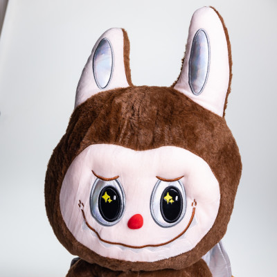 Подушка-іграшка LABUBU Brown Dragon з пледом 100*180 см Подушка-іграшка LABUBU Brown Dragon з пледом 100*180 см