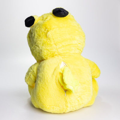 Мягкая игрушка Мишка Тедди в костюме Пикачу с пледом 100*180 см