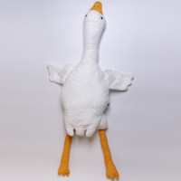 Подушка-іграшка Гусь-обіймусь з пледом 100*180 см, білий