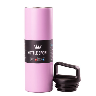 Термос Bottle Sport 500 мл з ручкою, фиолетовый