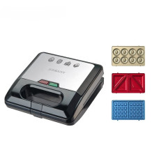 Мультипекарь Sokany SK-08153 на 3 пластины с антипригарным покрытием 1750 Вт