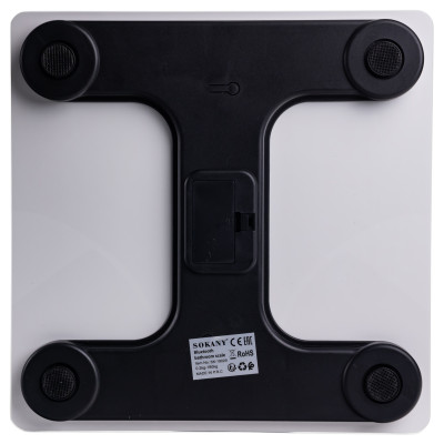 Фитнес-весы Sokany SK-19029B с поддержкой Bluetooth из закаленного стекла, черный