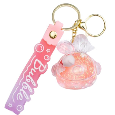 Брелок для ключей Bubble 5*5,5 см, розовый