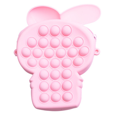 Дитяча сумочка My Melody з pop-it силіконова на блискавці 15*10*3 см, рожевий Дитяча сумочка My Melody з pop-it силіконова на блискавці 15*10*3 см, рожевий
