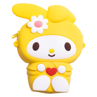Дитяча сумочка My Melody з pop-it силіконова на блискавці 15*10*3 см, жовтий