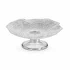 Фруктовница на ножке из толстого стекла 28 см