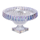 Фруктовница из толстого стекла 29 см на квадратной ножке, rainbow