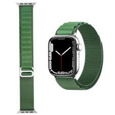 Ремешок к часам SmartX Ultra / Apple Watch крепление на 42/44/45/49 мм, зеленый