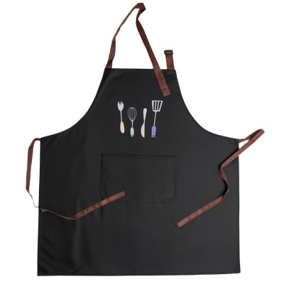 Фартух кухонний з поліестеру 68*75 см водонепроникний, чорний