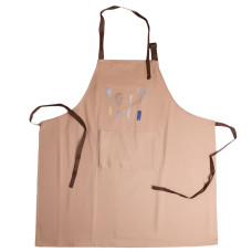 Фартук кухонный из полиэстера 68*75 см, водонепроницаемый, розовый