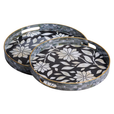 Набір підносів декоративних Pearl пластикових 2 шт